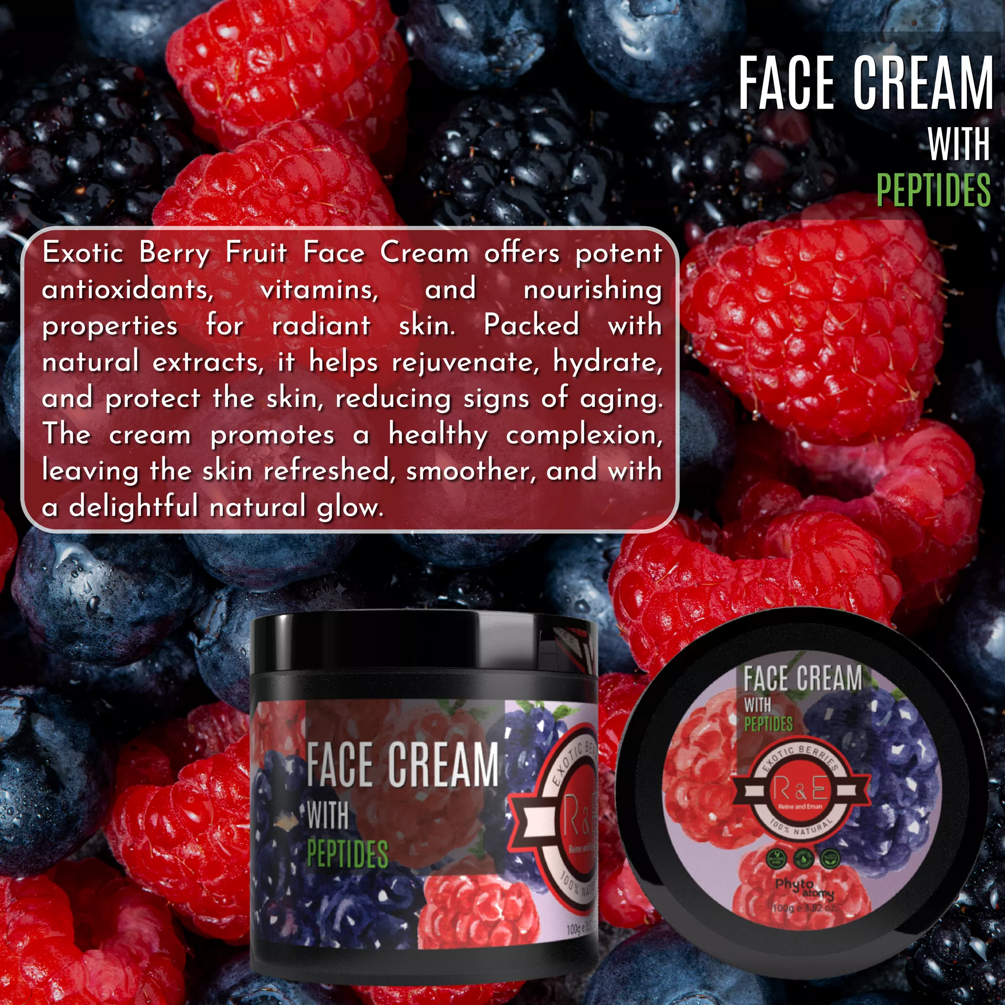 R&E Exotic Berries Face Cream (100g)